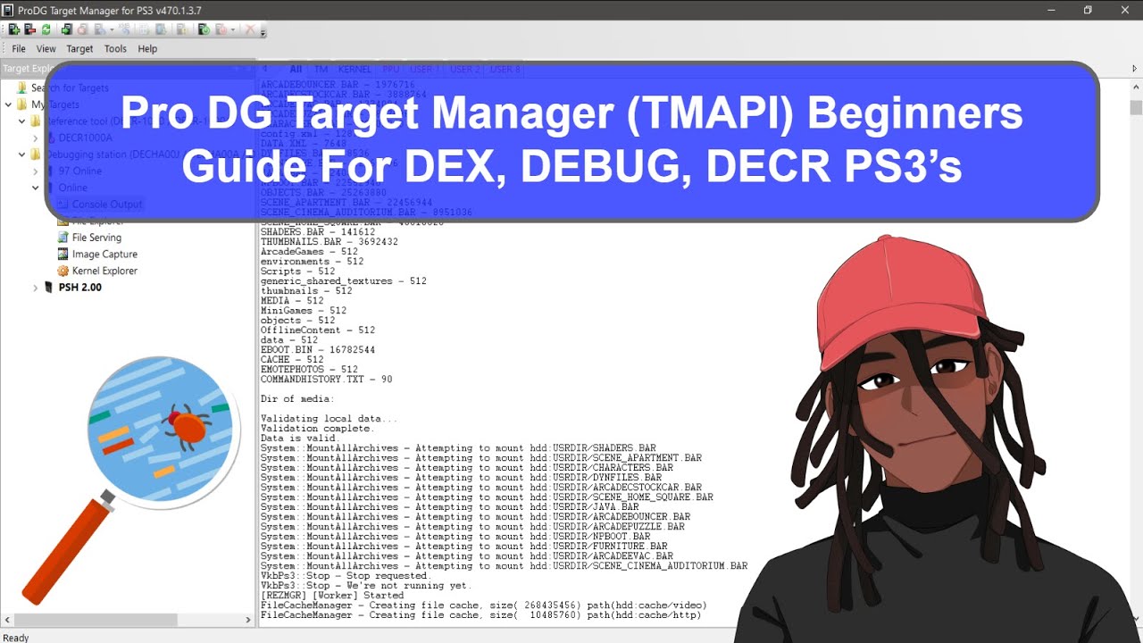 Pro DG Target Manager (TMAPI) Beginners Guide For DEX, DEBUG, DECR PS3's! (Synopsis + Installation)