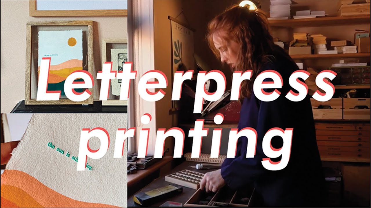Making a Print with Letterpress + Gouache  | Letterpress on an Adana