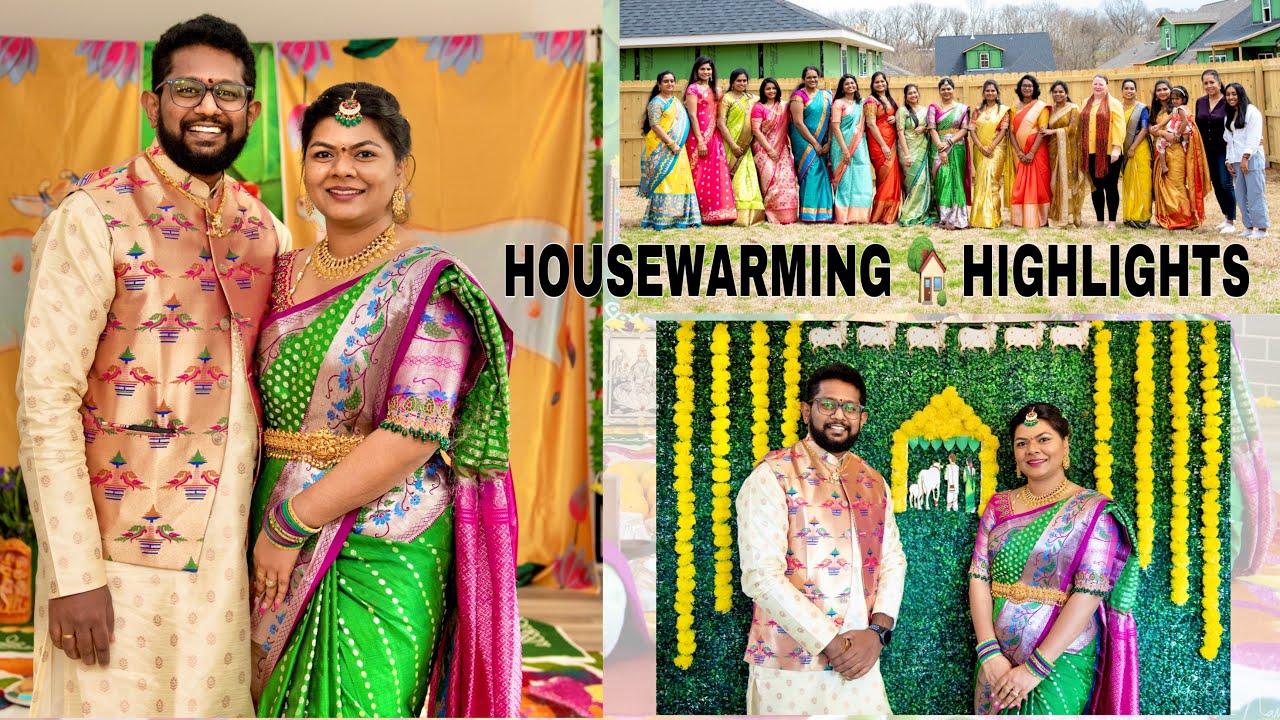అమెరికాలో మా గృహప్రవేశం || HOUSEWARMING HIGHLIGHTS || USA
