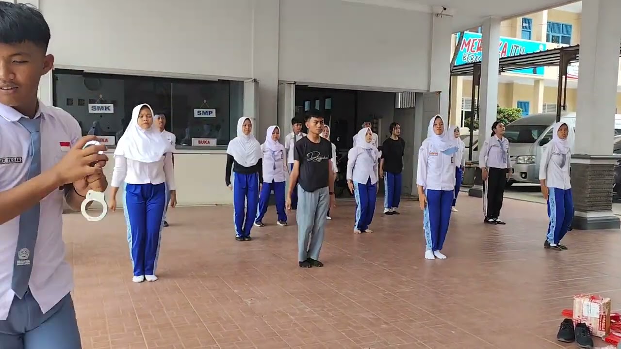 Senam Lantas Bersama Polsek Tanjung Seneng 