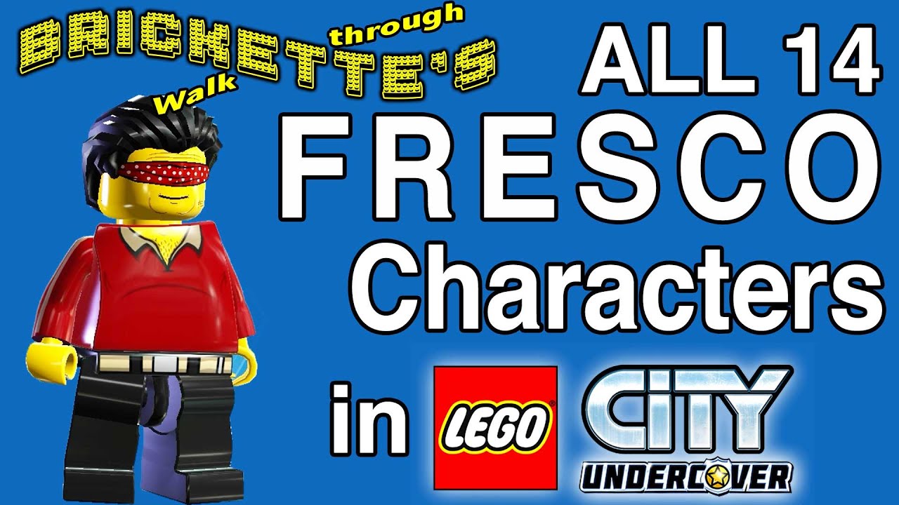 Все 14 персонажей «Фреско» и 1 жетон персонажа «Гранд-канал» в LEGO City Undercover