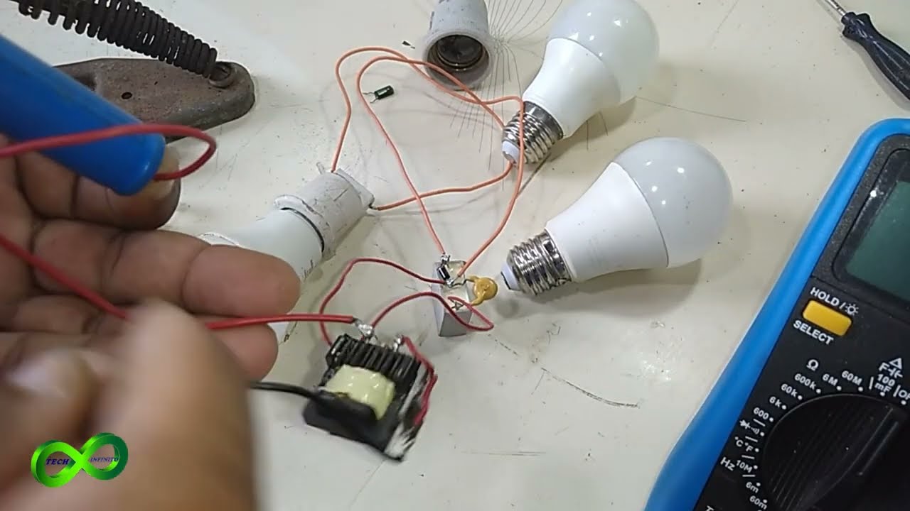 COMO FAZER UM MINI INVERSOR 20W 3. 7V MINI TRÁFO DE FERRITE