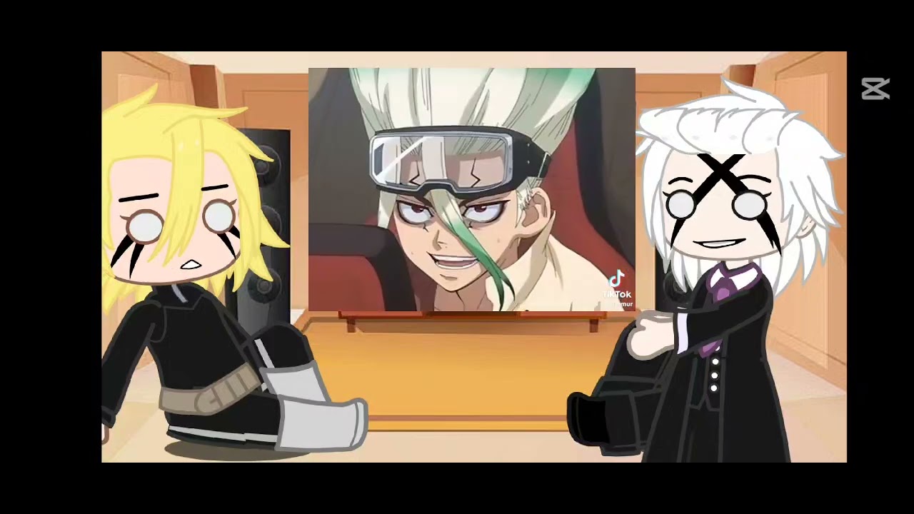 Dr stone react to senku fight// xeno and stanley// part 2/3