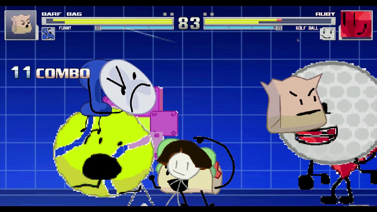 MUGEN BFDI 4V4 Party (эпизод 3) Мария Карина Андроник персонажи BFDI против Joy Games персонажи BFDI