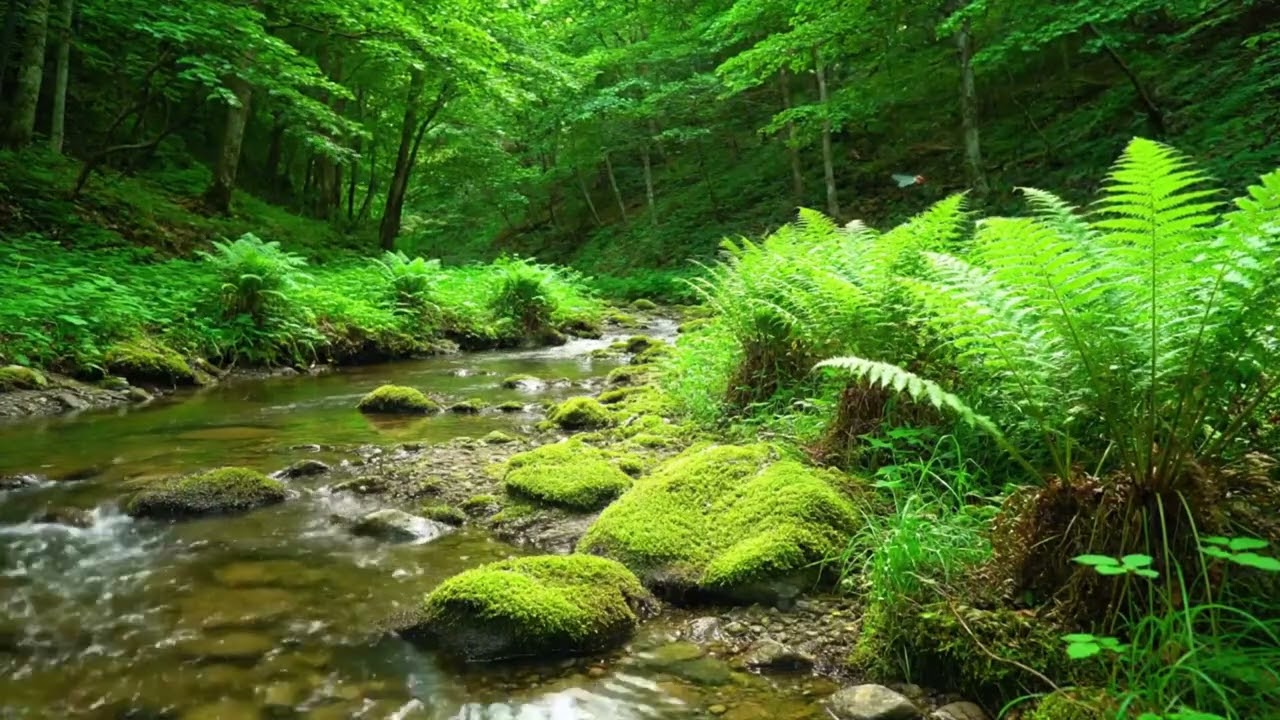 Slow Flowing Mountain River | Peaceful Sleep Sounds