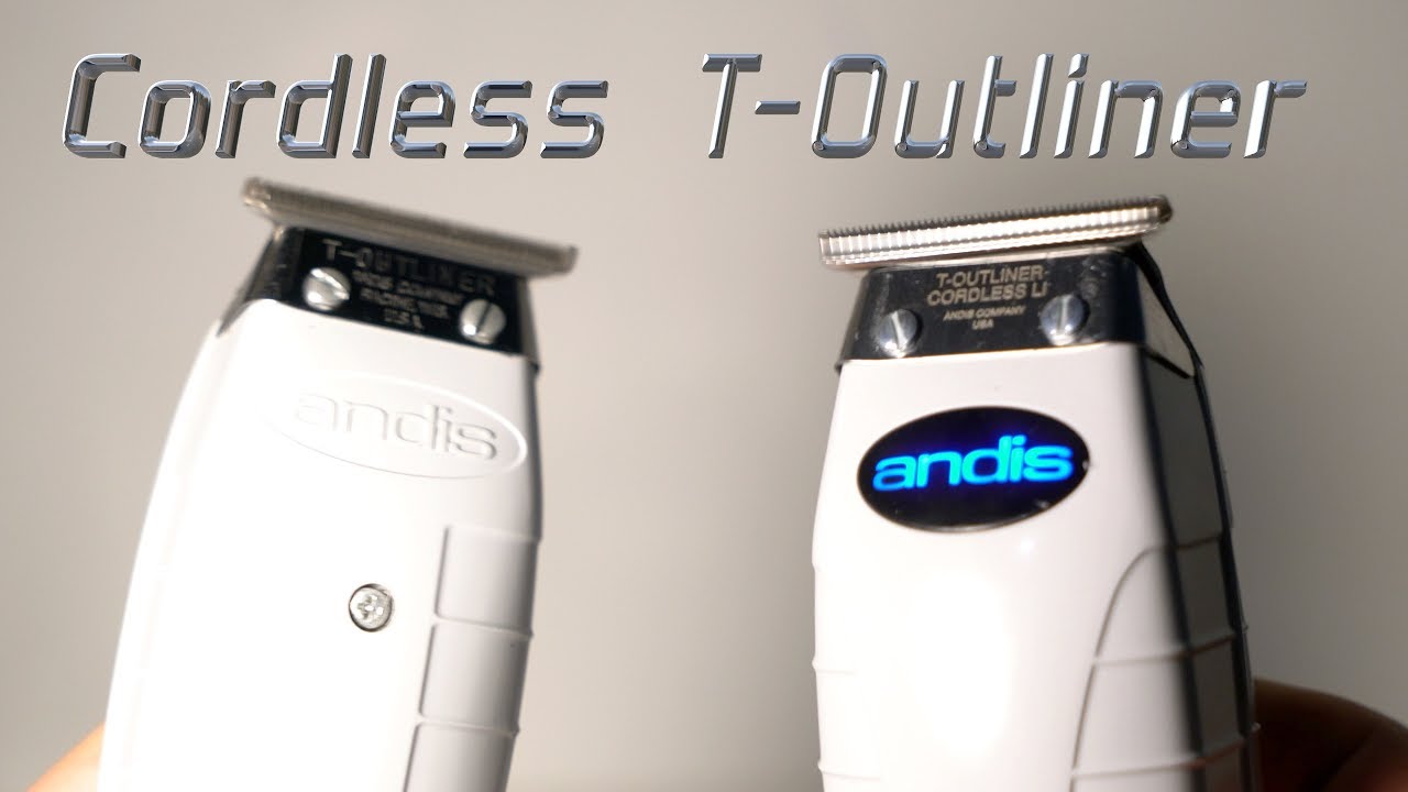 New Cordless Andis T-Outliner/Unboxing/Review/Comparison