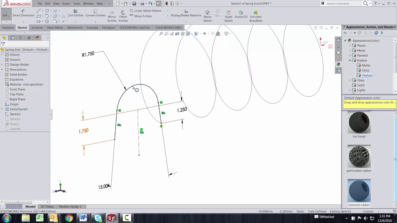 SOLIDWORKS - Complex Curve Generation