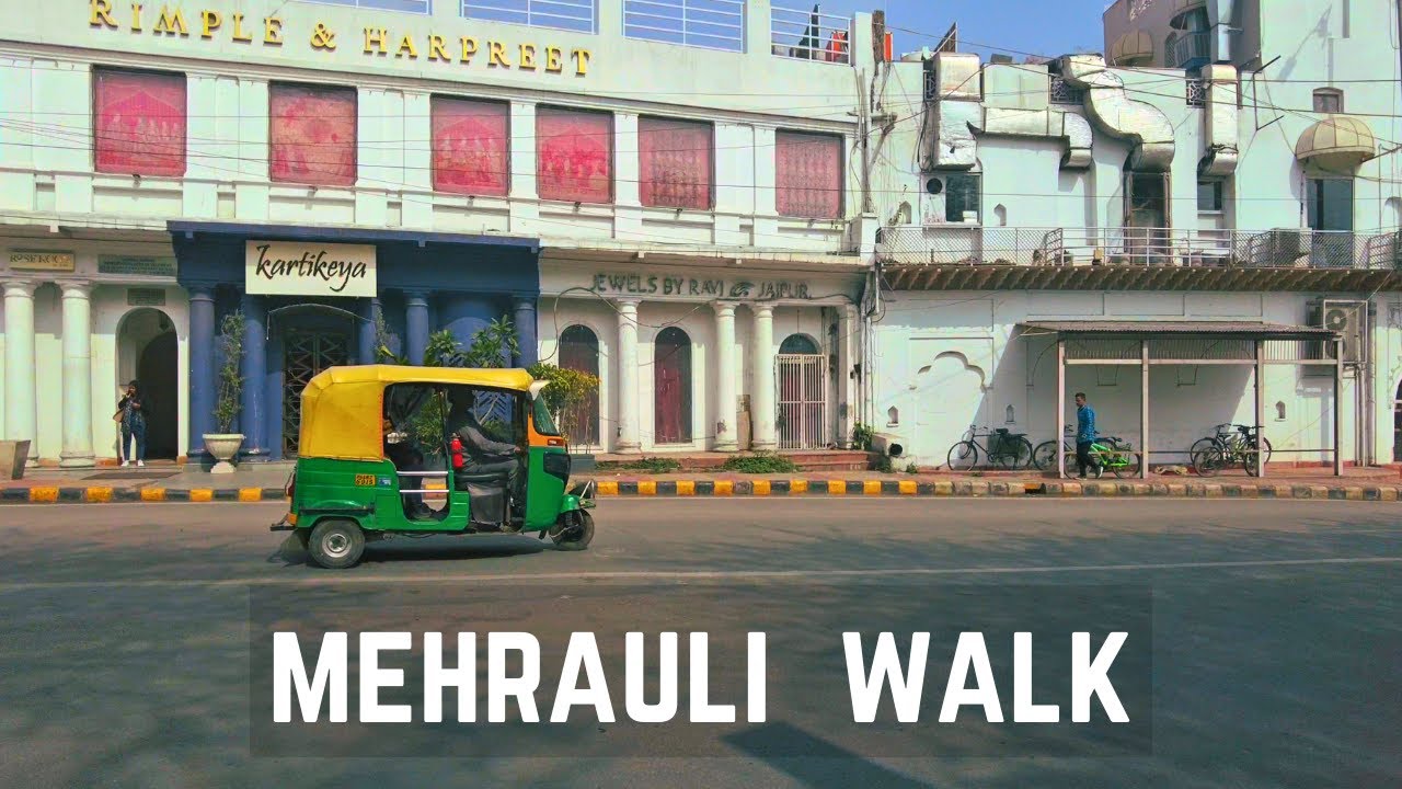 Mehrauli & Qutub Minar Surroundings | Sunday Walk | Delhi, India | 4K tour