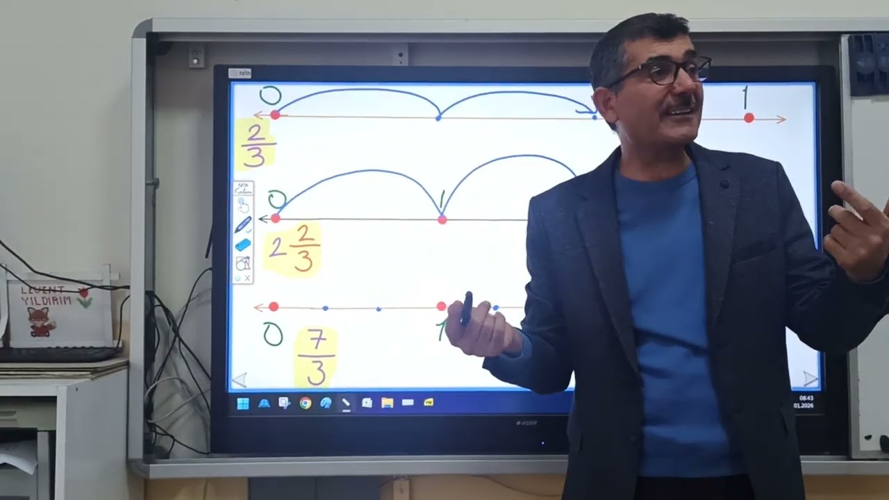 Levent Yıldırım ile Sayı Doğrusunda Kesirler