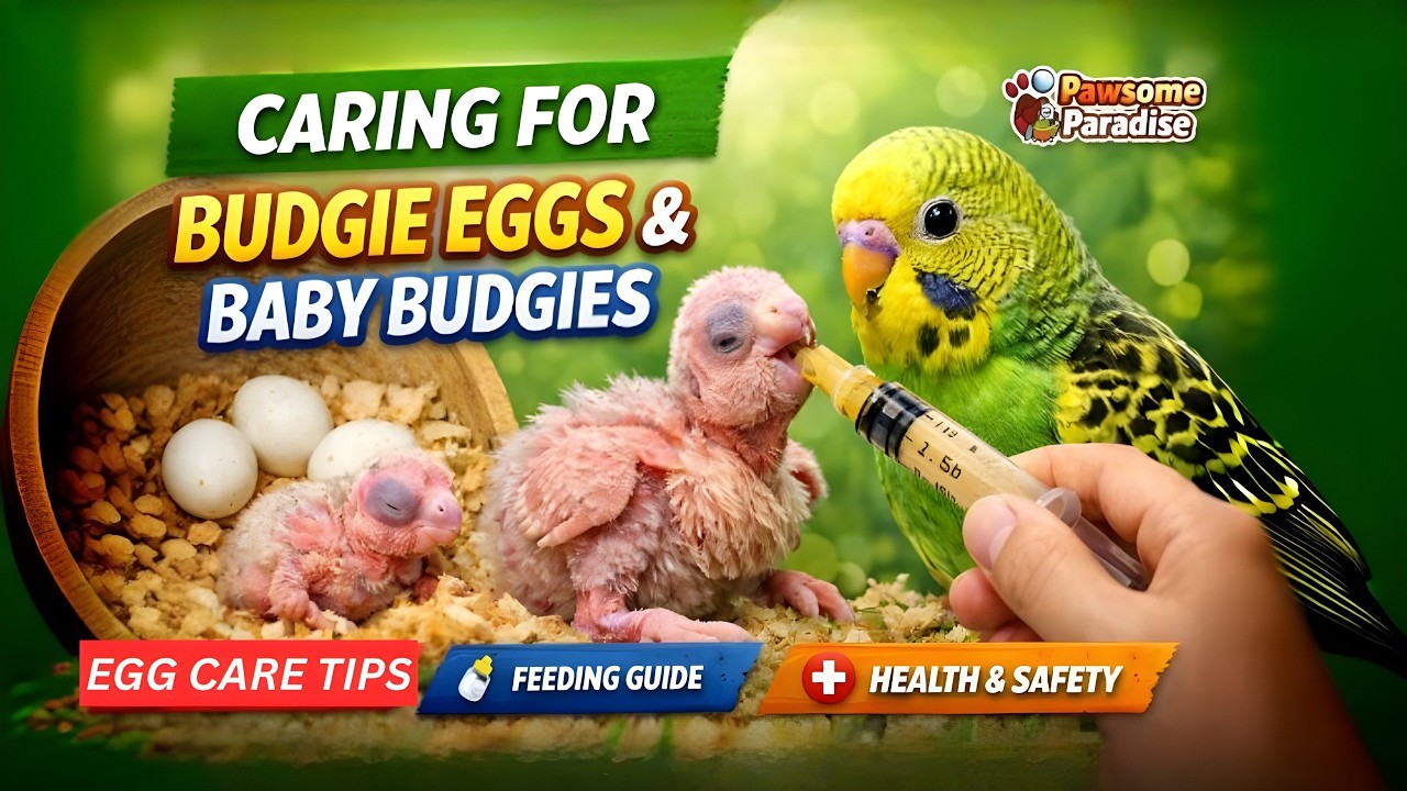 How to Raise Baby Budgies From Eggs 🐣 | Ultimate Step-by-Step Care Guide! | Pawsome Paradise