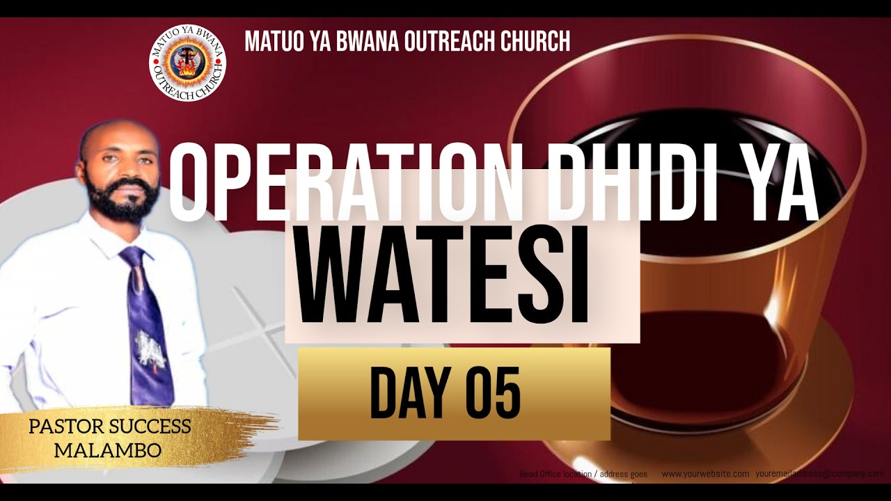 🔴LIVE:WIKI LA KUFUNGA NA KUOMBA ||DAY 05 ||KAINONIA {OPERATION KWA MEZA YA BWANA}||06.03.2026