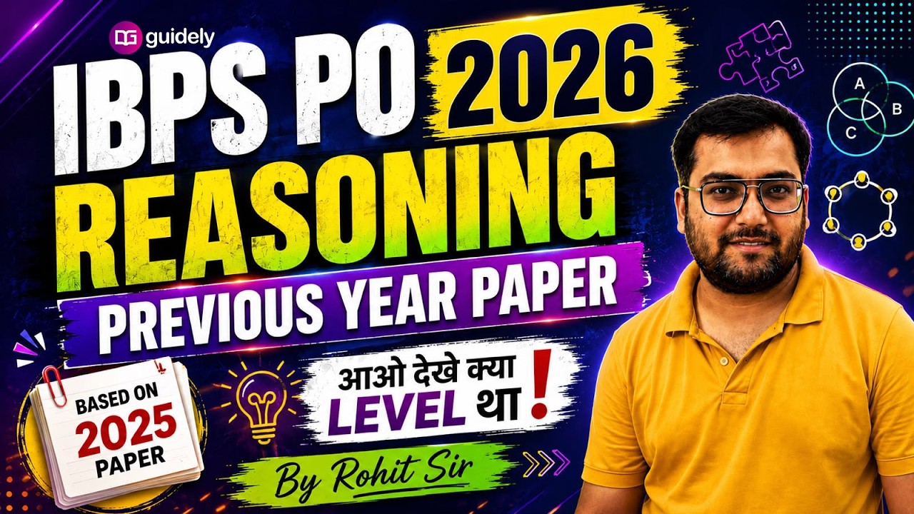 IBPS PO 2026 Reasoning | Based On Previous Year Question Paper 2025 | Exam Level Analysis