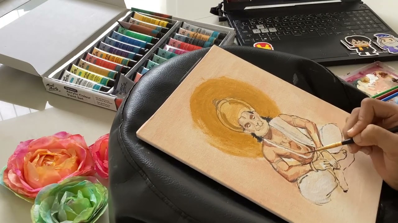 Lord Hanuman Acrylic painting🙏🚩 