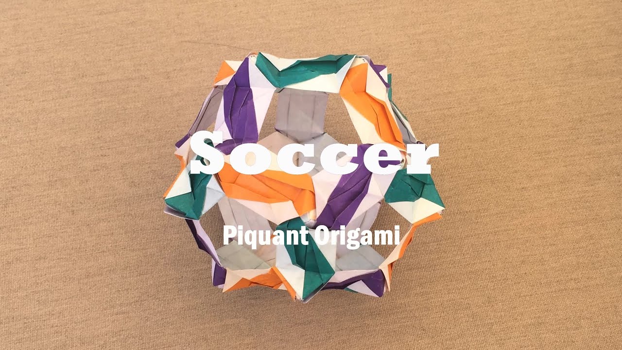 Soccer Kusudama | Piquant Origami Tutorial [Modular Origami]