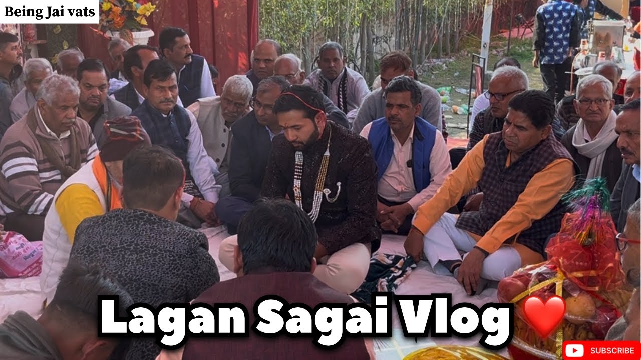 Lagan Sagai Vlog ❣️| लगन सगाई vlog …. फुल मोज मस्ती 😁… @Beingjaivats 