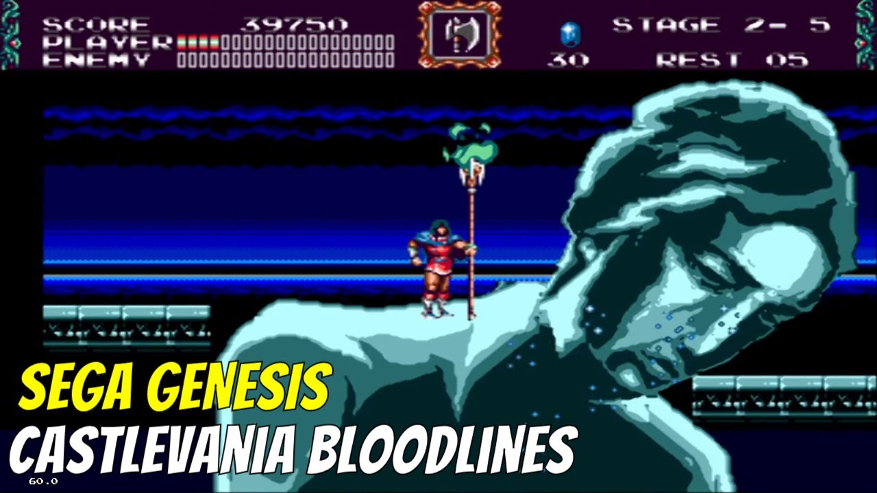Castlevania: Bloodlines (Sega Mega Drive/Genesis) Gameplay HD with KEGA Fusion!