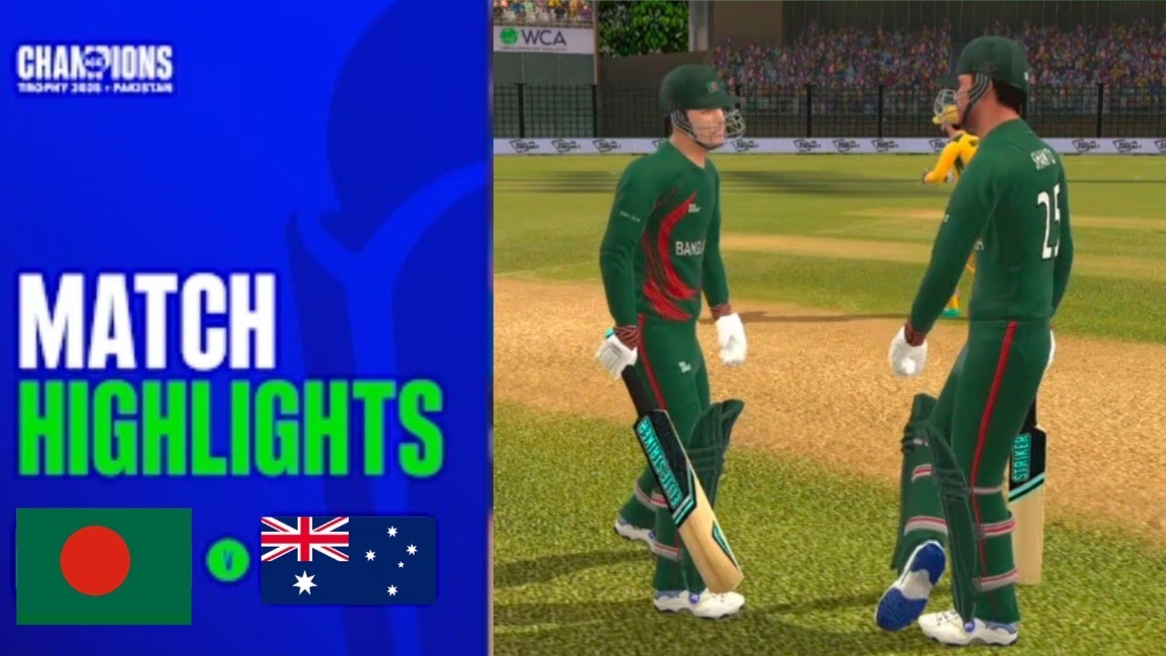 Bangladesh vs Australia  M-11 Icc Champions Trophy 2025 G-B M-5 RC Swipe Gamplay 