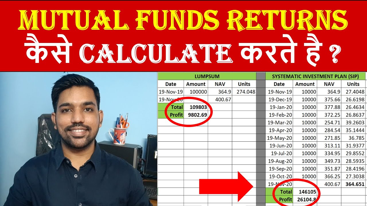 Mutual Funds Returns Calculator| Lumpsum vs SIP Returns Calculation  | MF Returns Calculation