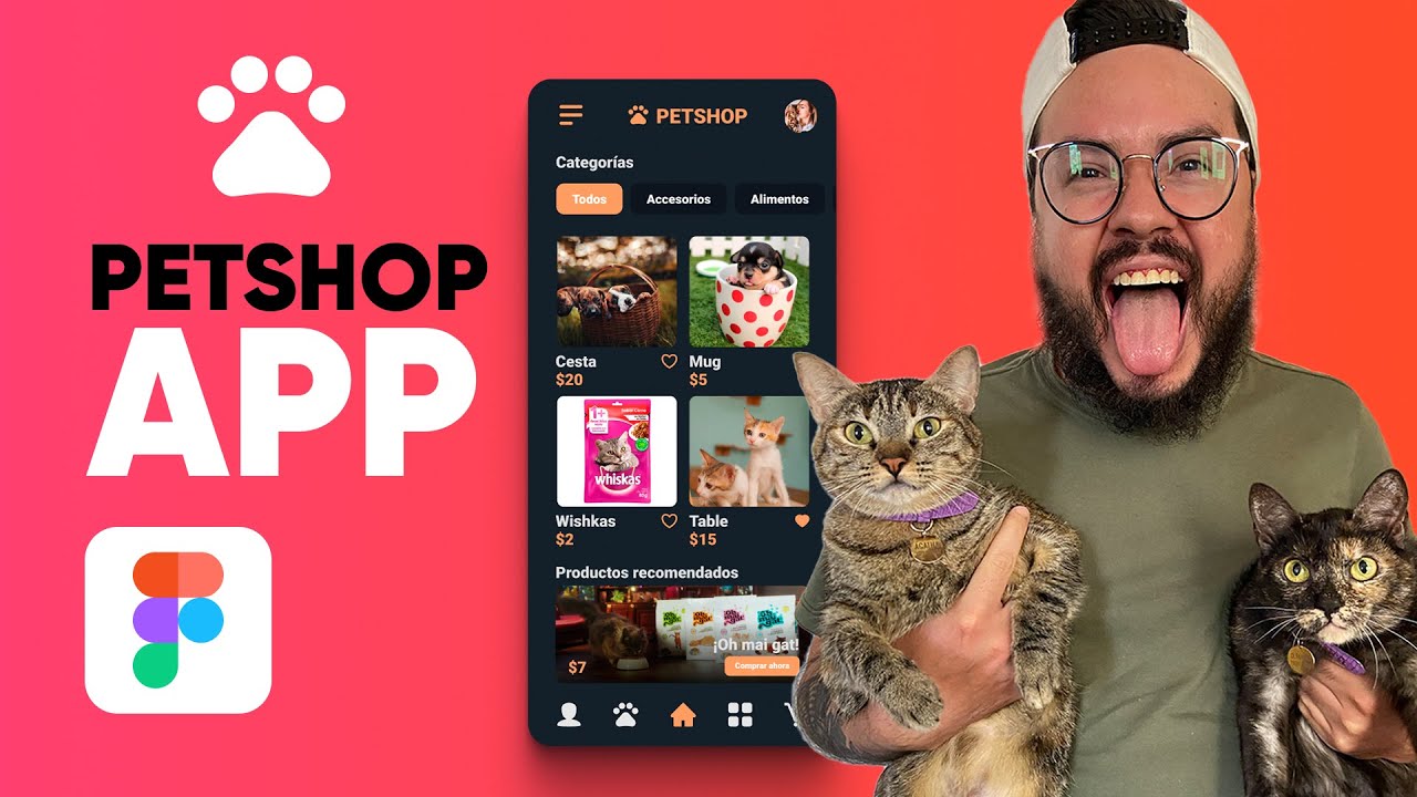 Diseño Petshop App en Figma 🐱🐶 - Aprende Diseño UX/UI en Español