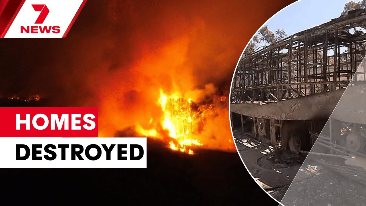 Huge Tooperang and Nangkita bushfire destroy homes on Fleurieu Peninsula | 7NEWS