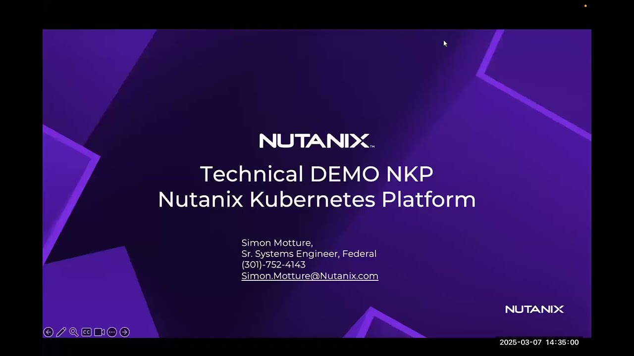 DEMO - Nutanix Kubernetes Planform - (NKP)