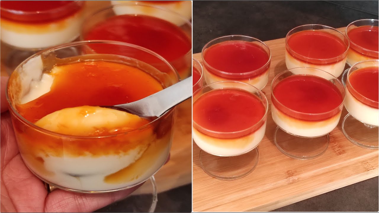 Avez-vous du lait? Préparez un dessert froid sans féculents, sans four, sans farine, sans œufs