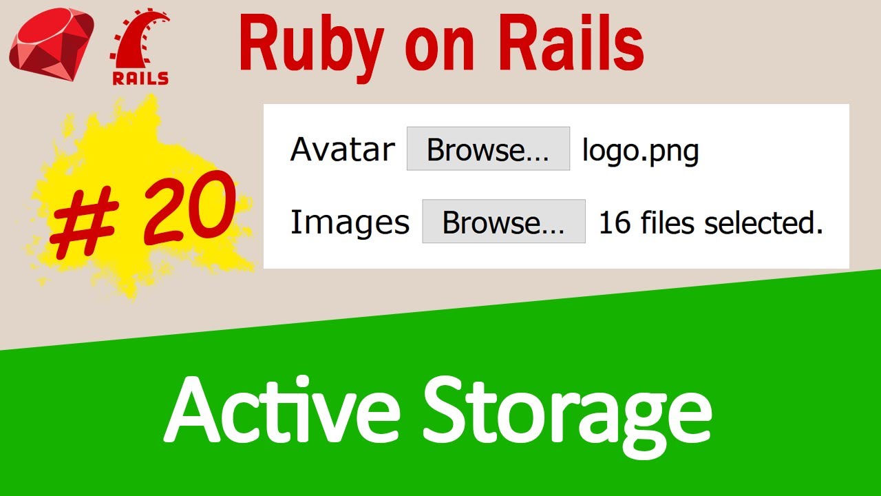 Ruby on Rails #20 ActiveStorage - attach avatar, attach images