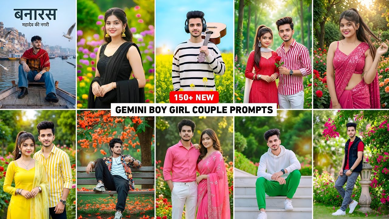 150+ New gemini boy girl & couple ai photo prompts | Google gemini photo editing | Gemini photo edit