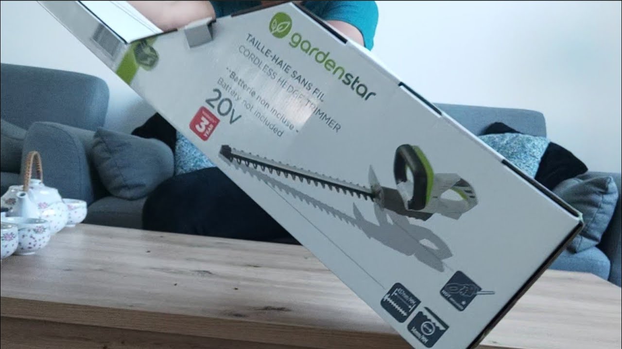 Test taille haies rechargeable Gardenstar