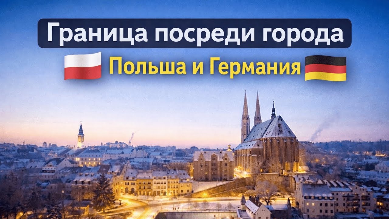 Граница посреди города | Польша и Германия в одном месте