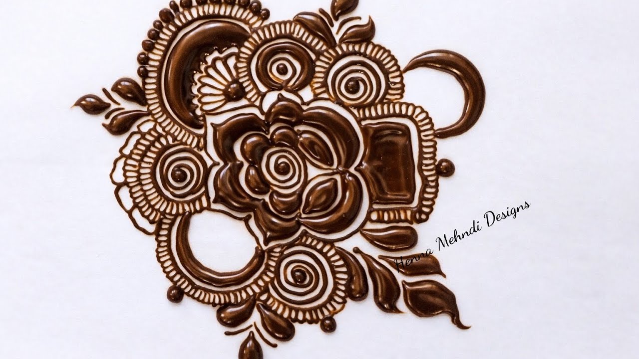 Bunch | Bunch mehndi design | Khafif mehndi design | मेहंदी | Mehandi bunch /मेहंदी के फूल के डिजाइन