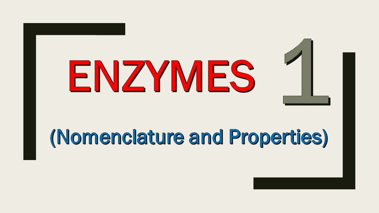 Enzymes (Nomenclature & Properties; Part 1/4 - Lippincott's) {الأنزيمات الجزء الأول}