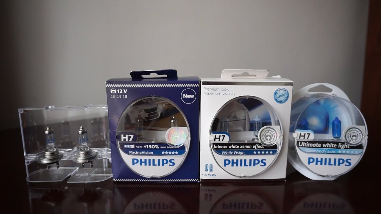 Philips X-tremeVision, RacingVision, WhiteVision, DiamondVision