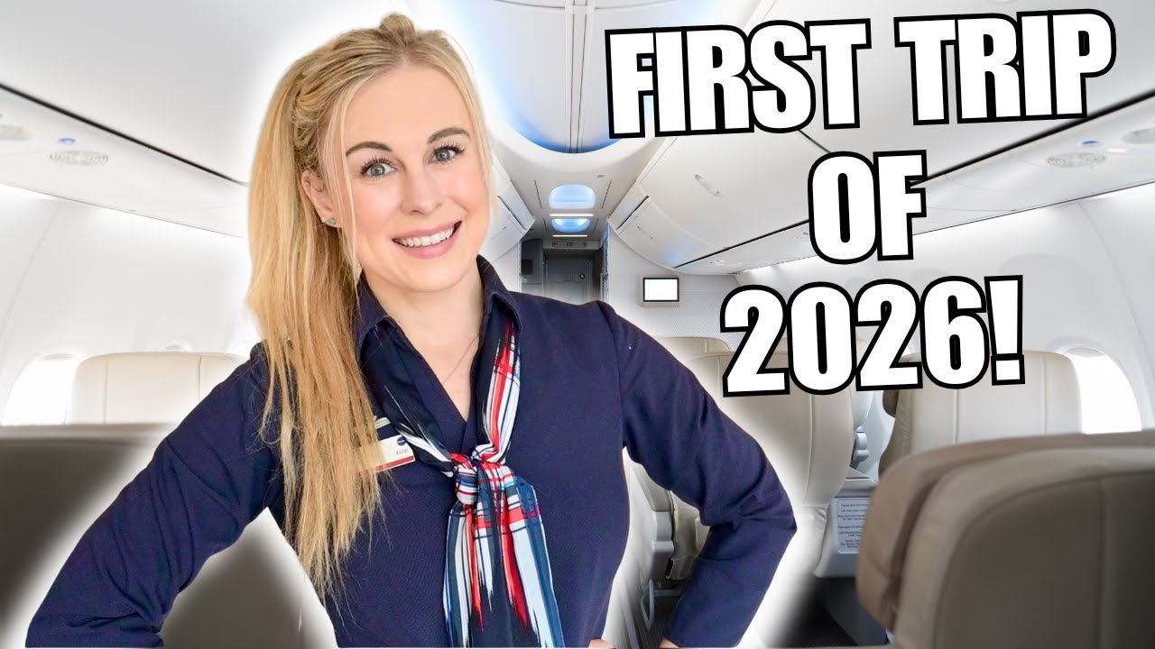 Жизнь бортпроводницы! Первый рейс 2026 года 👩🏼‍✈️✈️