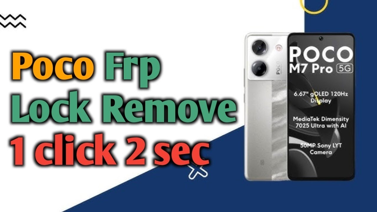 How to Poco M7 Pro 5G Frp Remove 1 Click | All Redmi Poco Frp Remove | Mobile Garage