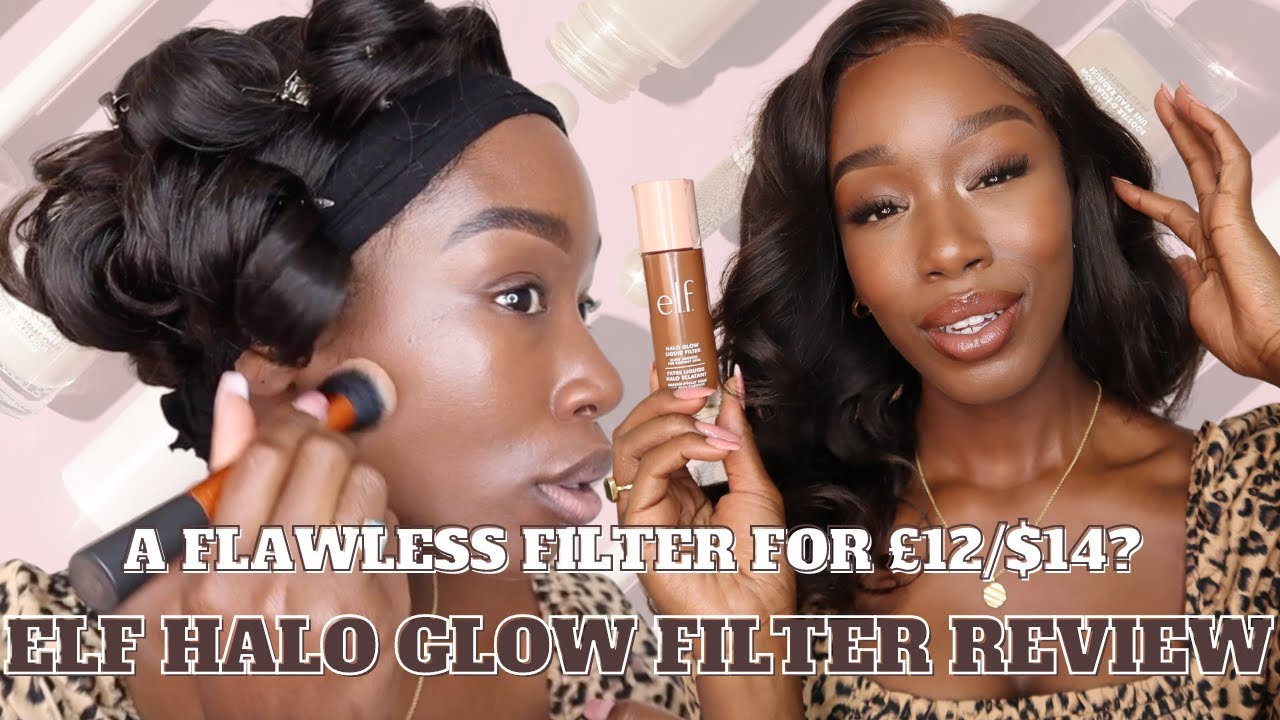 ELF HALO GLOW FILTER REVIEW & FIRST IMPRESSIONS | SHADE 7 on DARK, COMBINATION SKIN