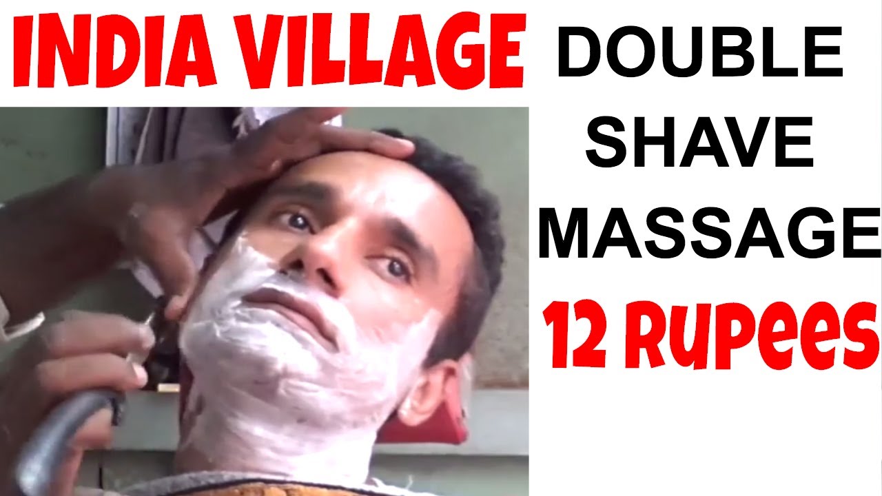 Shave & Massage for 12 Rupees - Indian Village