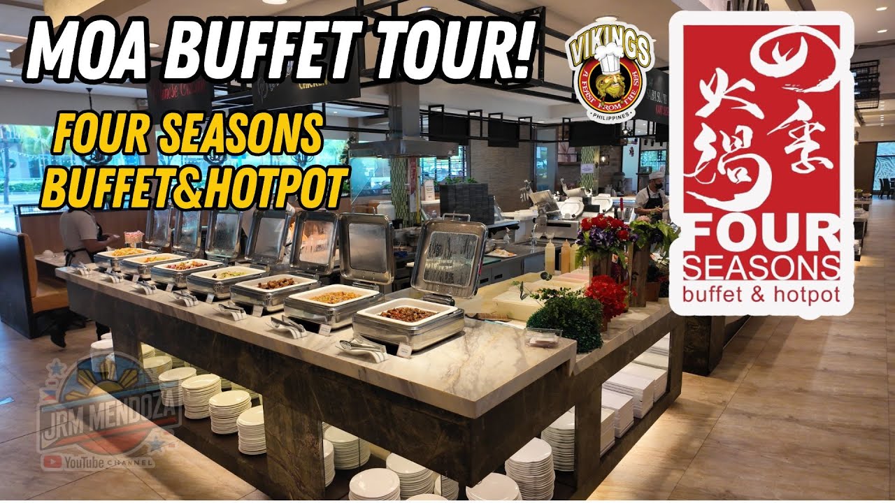 [4K] UNLIMITED HOTPOT FOUR SEASONS BUFFET BY VIKINGS MALL OF ASIA | MOA Food Tour!