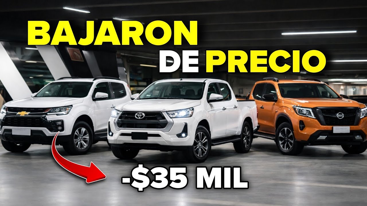  Las 5 pickups BARATAS que más bajaron de precio en Latinoamérica del 2025 al 2026 🚘💲 