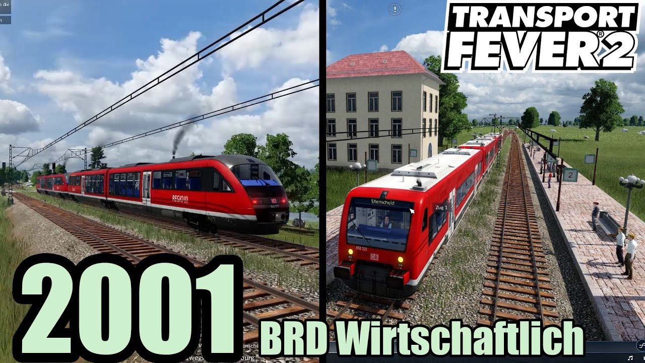 BR 642 & BR 650 für die Dieselstrecke  / BRD Wirtschaftlich [057] 2001 / Transport Fever 2
