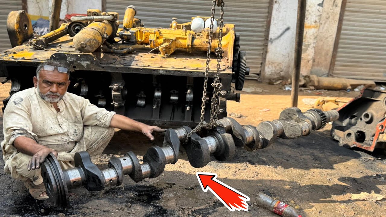 Heavy Crankshaft Repair | Engine Overhaul Process Step by Step | RestoreX Garage