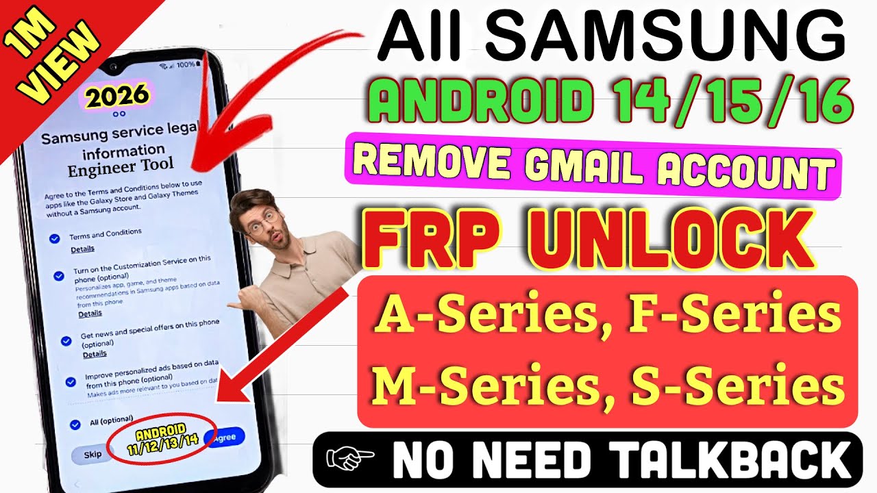 All Samsung FRP Bypass 2026(100% Work) Android 14/15/16 Latest Trick💯% FRP Unlock Without Pc 2026