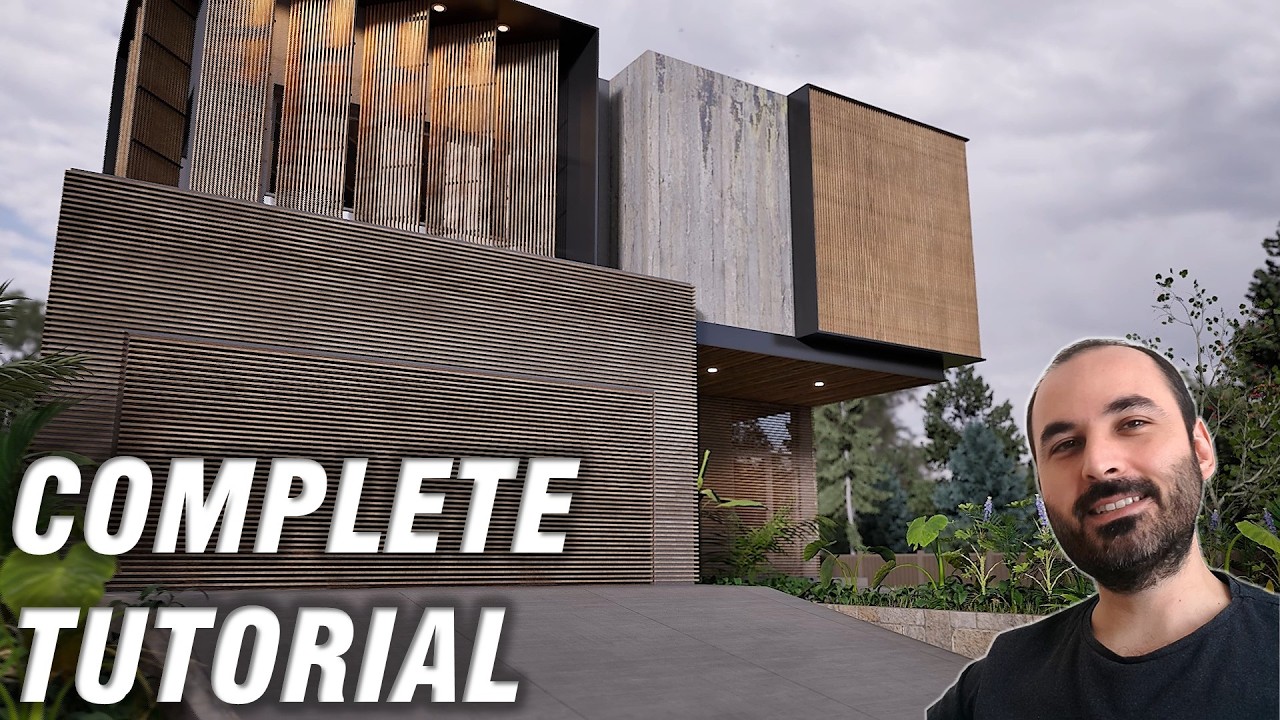 Complete Modern House - ARCHICAD & TWINMOTION TUTORIAL