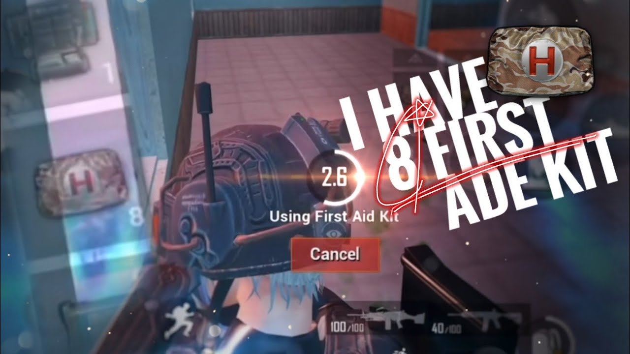 [PUBG MOBILE]First aid kit battle is always thrilling🙃