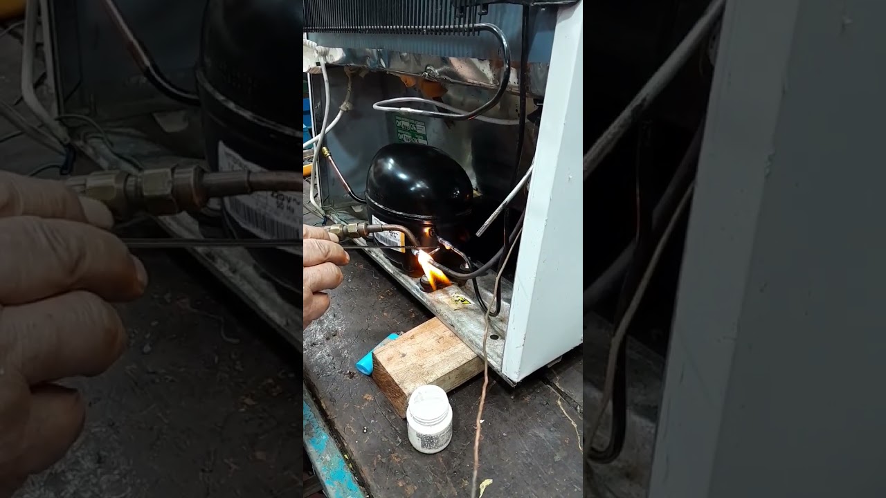 🌎✔SOLDADURAS CON SIMIL PLATA.  #refrigeraci&oacute;n #climatizaci&oacute;n