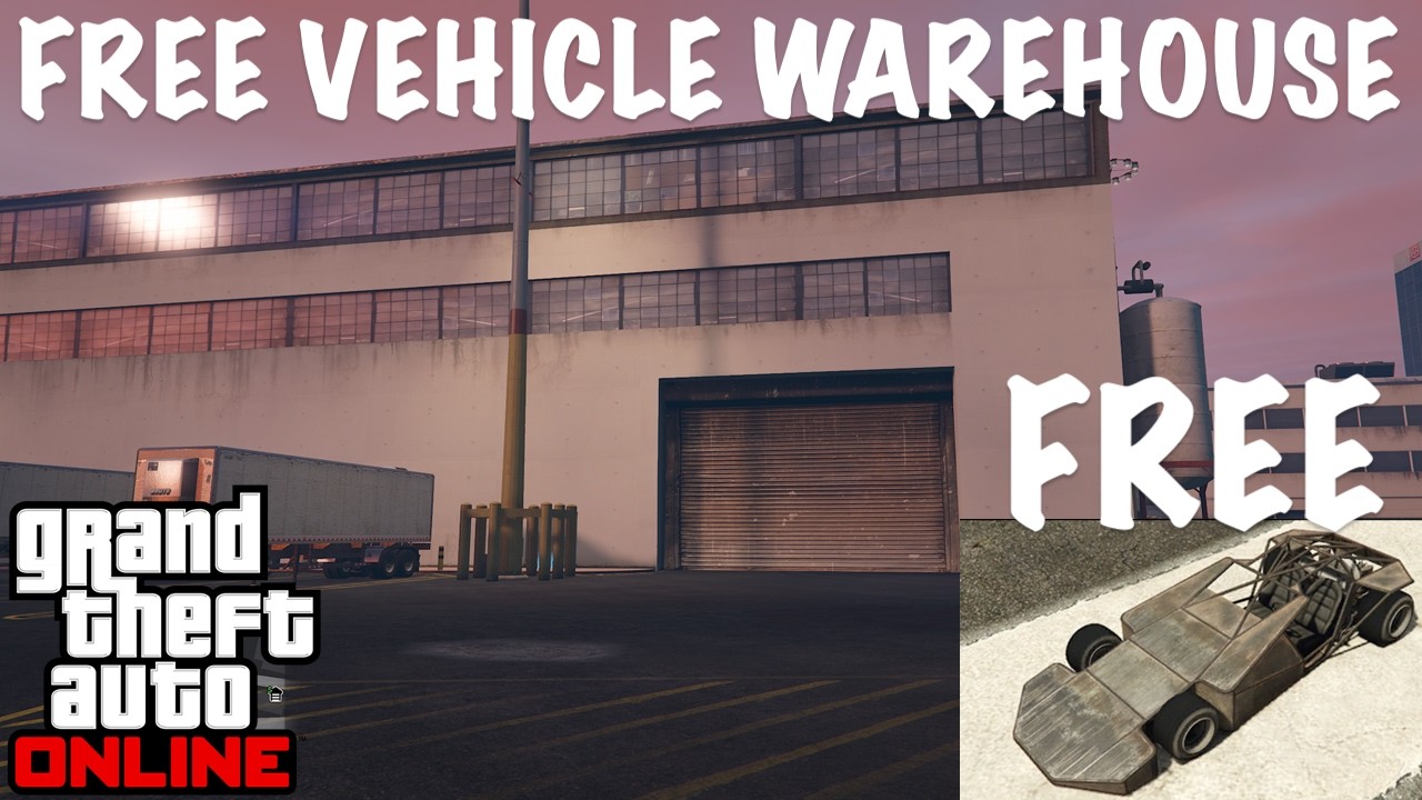 Бесплатный склад автомобилей и машина (GTA Online)