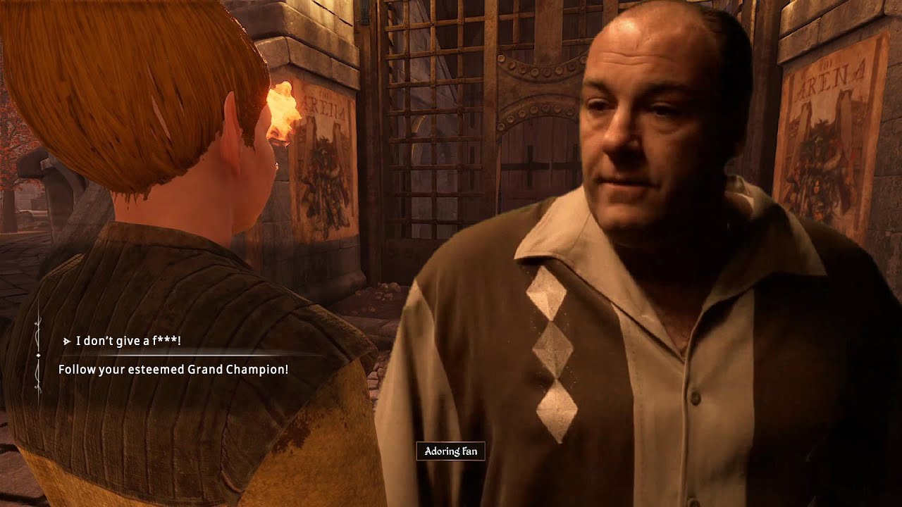 Tony Soprano Meets The Adoring Fan In Oblivion Remastered