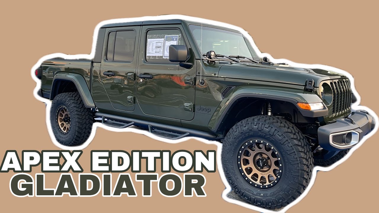 Серо-зелёный Jeep Gladiator APEX Edition 2.5