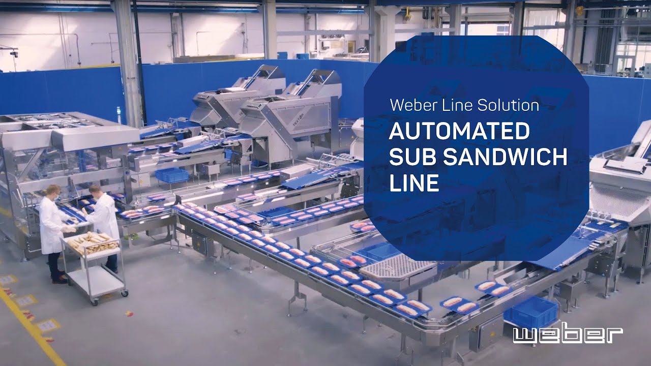 Weber Automated Sub Sandwich Line | Slicer TS700, weSHUTTLE, wePICK