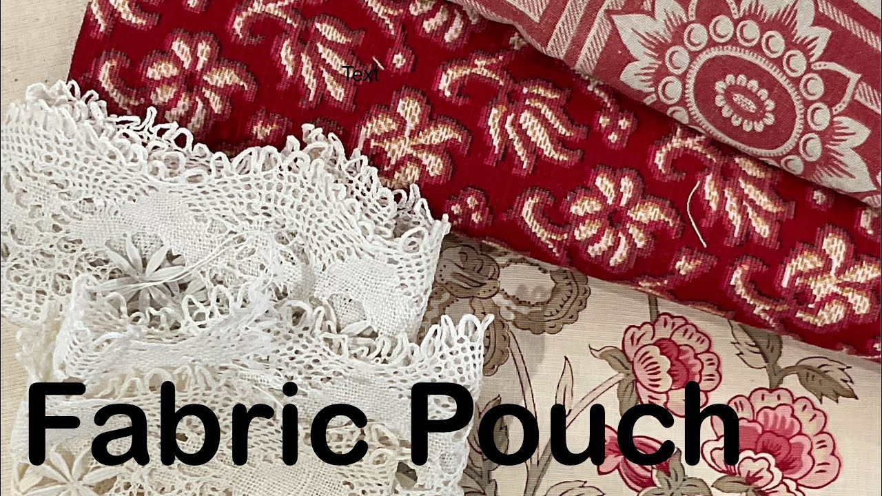 Part 1 Fabric Pouch with a twist #roxysjournalofstitchery #fabricpouch